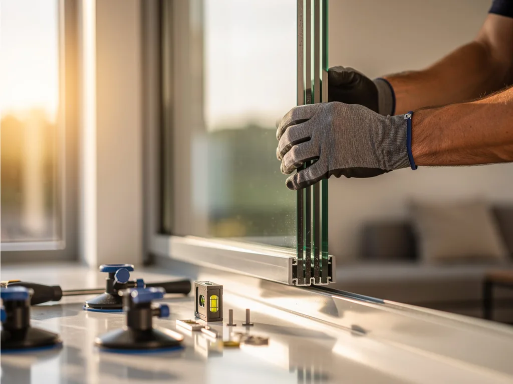 Intervention vitrier à Argenteuil 95100 : artisan au travail